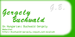 gergely buchwald business card